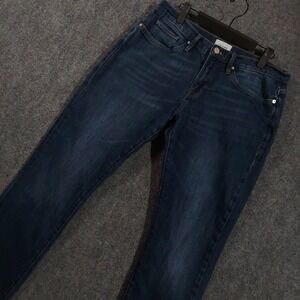 Frame L'Homme Slim Jeans Mens 34x32 Blue Dark Wash Slim Tapered Denim